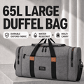 YTAKY Travel Bag Spacious 65L Oxford Fabric Duffel Bag, Water Resistant Carry On Luggage with Reinforced Handles, Ideal for Gym, Sports, Weekend Trips & Short Vacations for Men and Wo